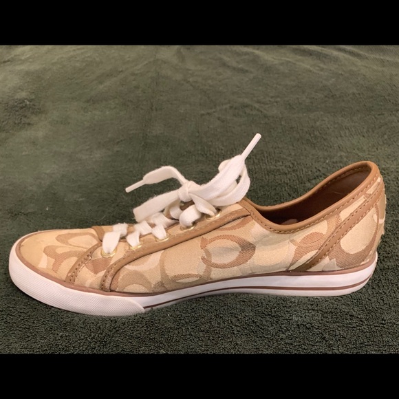 Coach sneakers Khaki & White 7.5 Barrett - Picture 6 of 10